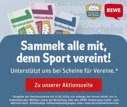 REWE Scheine für Vereine – Sammelt alle mit, denn Sport vereint! Unterstützt den KSV 1992 Kali Roßleben e.V.