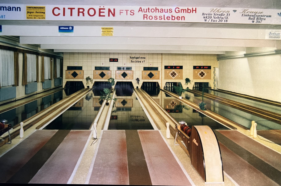 Kegelbahn Roßleben im Jahr 1992